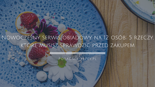 nowoczesny serwis obiadowy