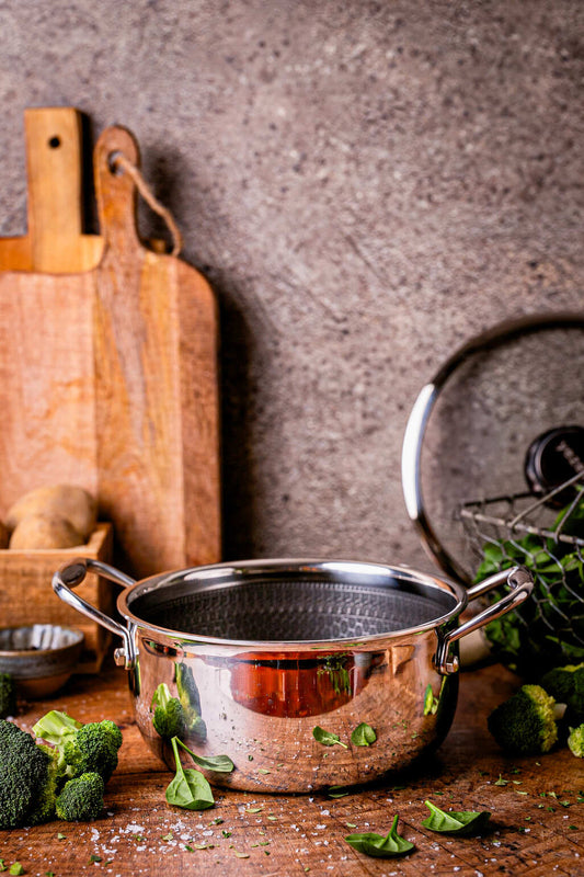 Profesjonalny garnek 20 cm na indukcje yezey garnek stalowy zestaw garnków garnek z pokrywką garnek ze stali nierdzewnej na indukcje do zmywarki