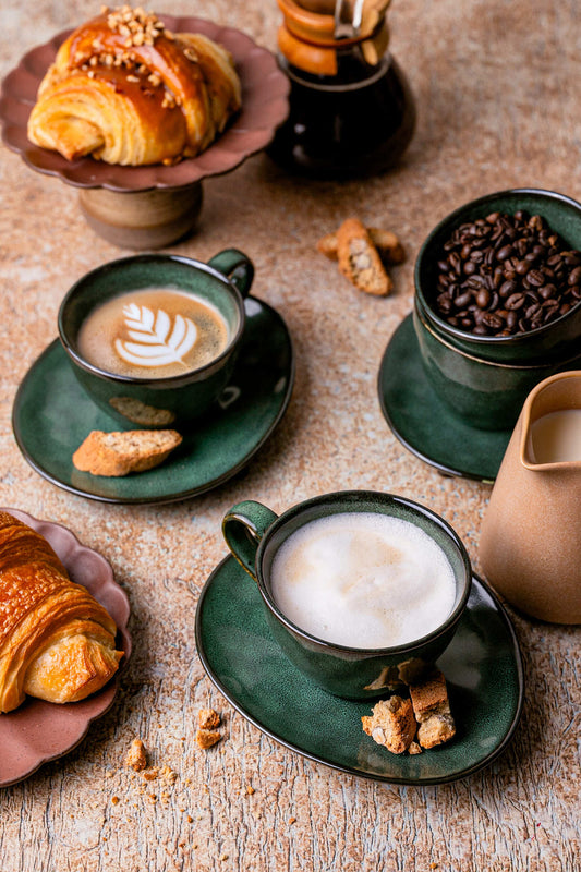 Serwis kawowy Uminami zielony yezey