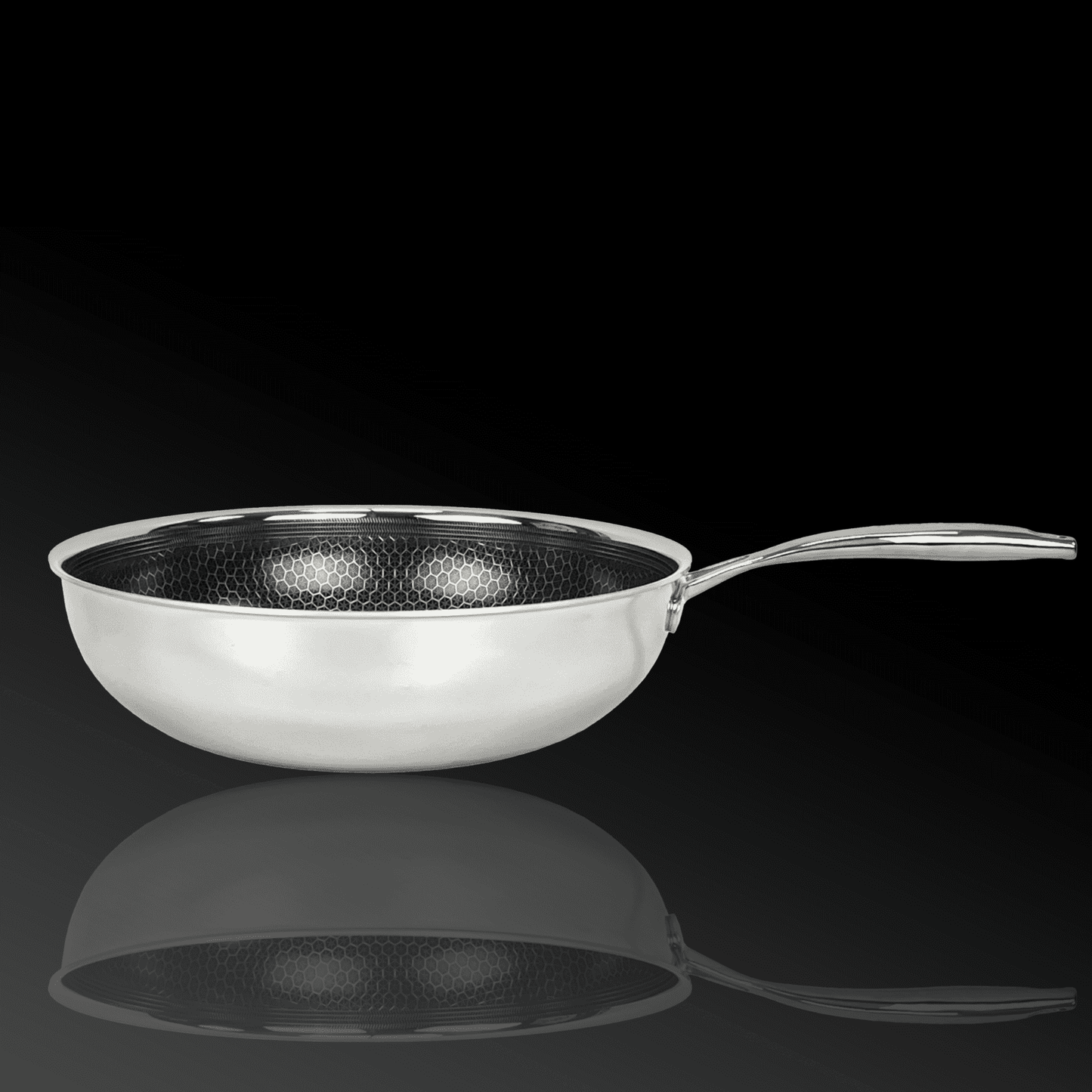Profesjonalna patelnia wok 30 cm na indukcje yezey patelnia stalowa zestaw patelni patelnia z pokrywką patelnia ze stali nierdzewnej na indukcje do zmywarki