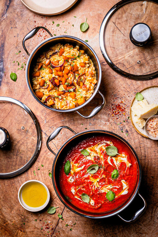 Profesjonalny zestaw garnków na indukcje yezey garnek stalowy zestaw garnków garnek z pokrywką garnek ze stali nierdzewnej na indukcje do zmywarki