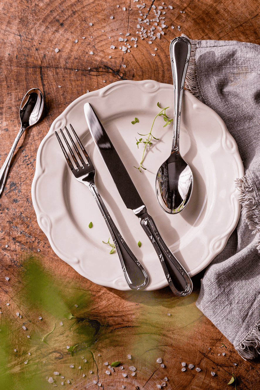 hibana zestaw sztućców srebrny yezey na 12 osób na 6 osób 24 elementy 48 elementów do zmywarki ze zdobieniami z japońskiej stali 18/10