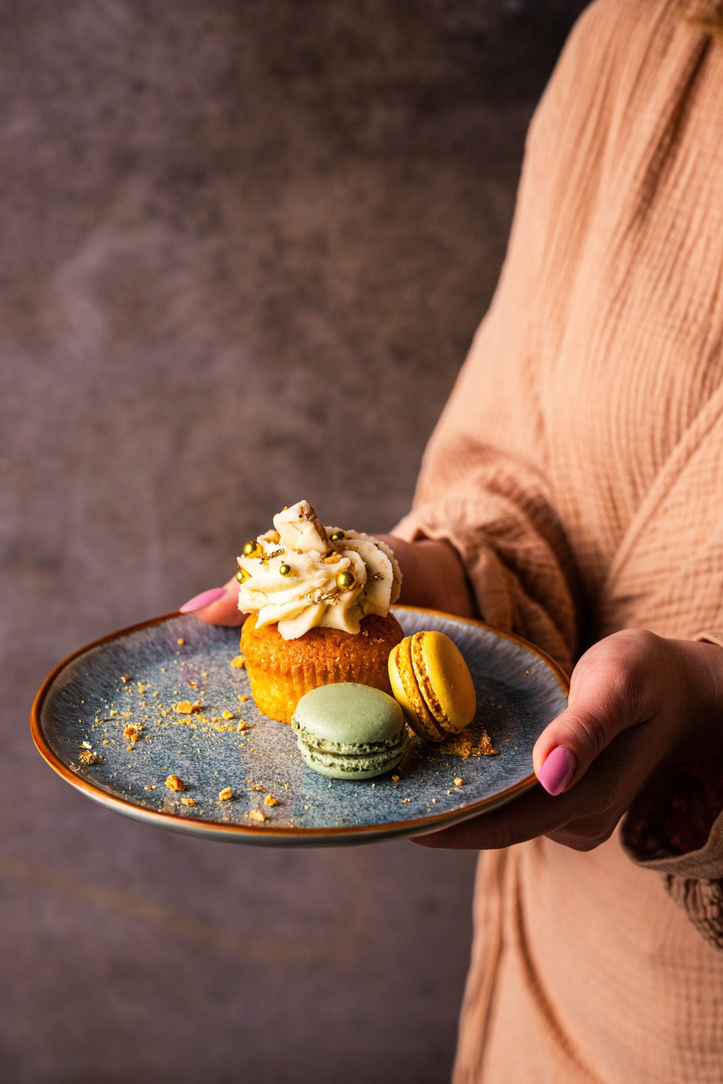 Serwis obiadowy Aokari niebiesko-biały yezey