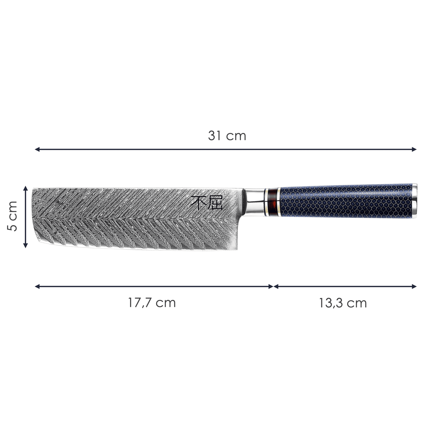 Japońska stal VG-10 Nóż Nakiri Fukutsu yezey