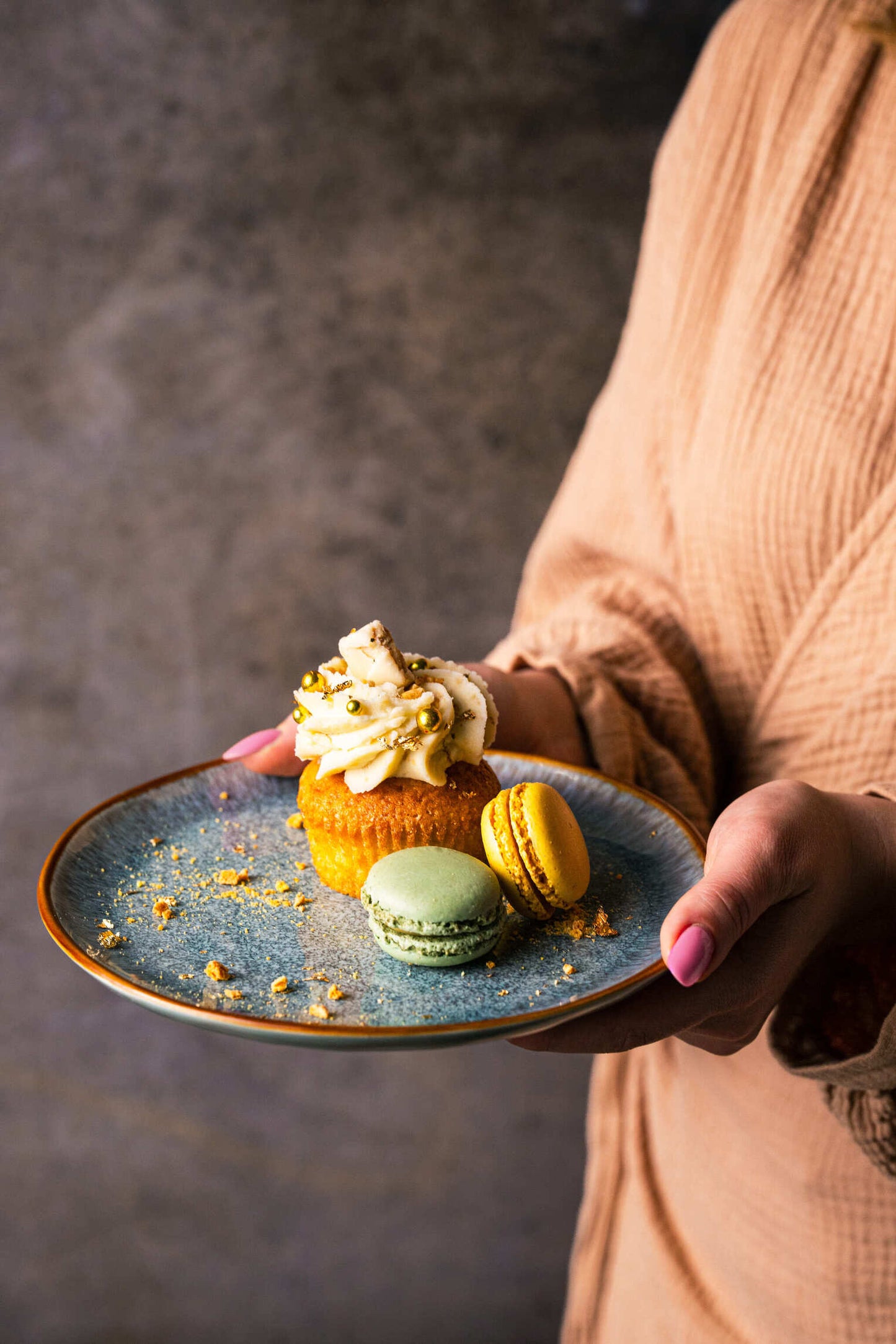 Serwis obiadowy Aokari niebiesko-biały yezey