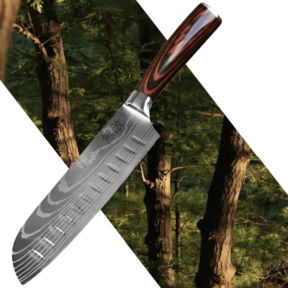 Japoński nóż Santoku Muteki yezey