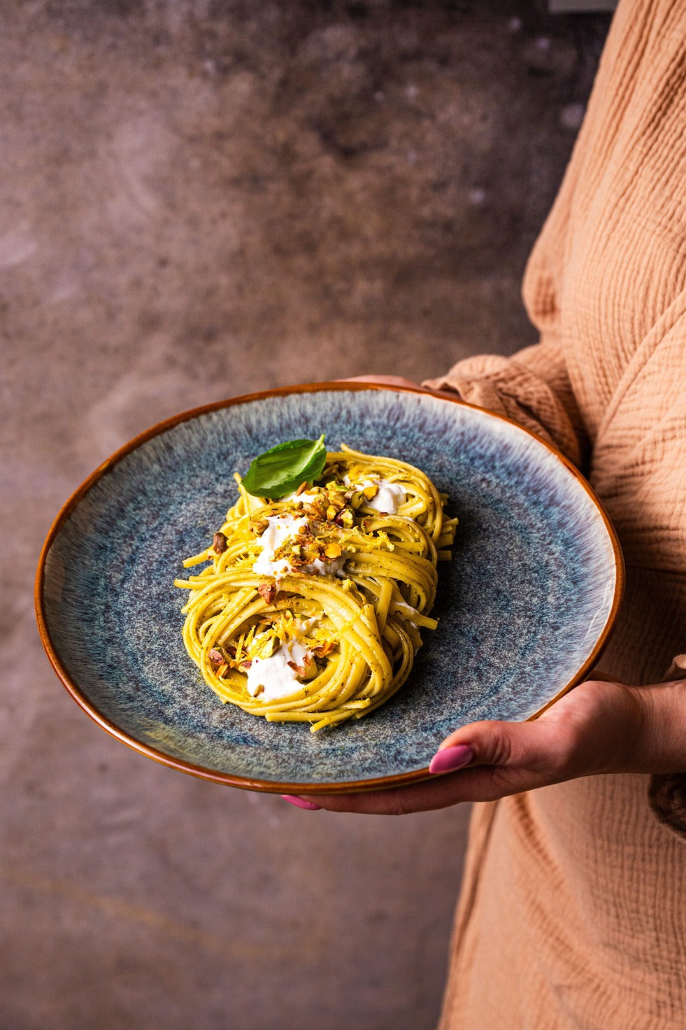 Serwis obiadowy Aokari niebiesko-biały yezey