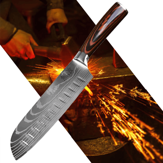 Japoński nóż Santoku Muteki yezey