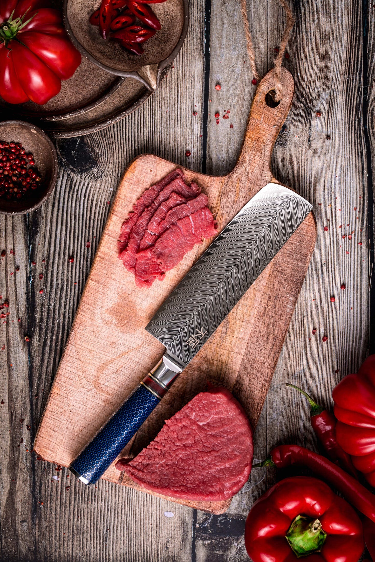 Japońska stal VG-10 Nóż Nakiri Fukutsu yezey